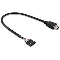 Delock Pinheader 5-polig naar USB mini B-kabel (0,3 m)