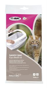 IMAC KATTENBAKZAK SANDY VOOR KATTENBAK 62X46X30 CM 60X55 CM 6 ST