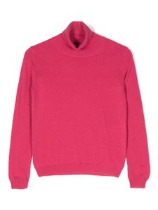 Il Gufo pull en maille fine à col roulé - Rose