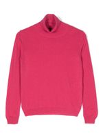 Il Gufo pull en maille fine à col roulé - Rose