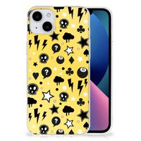 Silicone Back Case iPhone 15 Plus Punk Geel - thumbnail