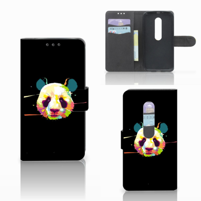 Motorola Moto G 3e Generatie Leuk Hoesje Panda Color Motorola Moto G 3e Generatie Leuk Hoesje Panda Color