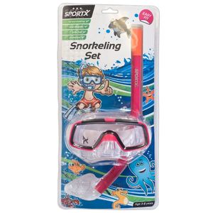 Snorkelset roze voor kinderen / meisjes   -