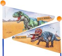 BIKE FASHION veiligheidsvlag safety flag t-rex world