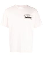 Aries t-shirt en coton à logo imprimé - Rose - thumbnail