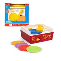 Fisher Price Classics - 1697 Muziekdoos platenspeler, Muzikaal speelgoed voor baby’s, Educatief interactief speelgoed met 10 liedjes, Retro speelgoed voor kinderen van 18 maanden en ouder