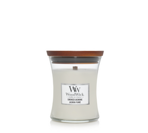 WoodWick Geurkaars Mini Smoked Jasmine - 8 cm / ø 7 cm