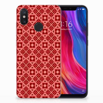 Xiaomi Mi 8 TPU bumper Batik Rood