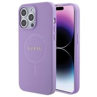 iPhone 15 Pro Max Guess Saffiano Hybrid Case - MagSafe Compatible - Purple - thumbnail