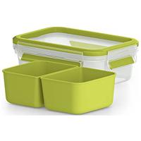 Emsa Clip & Go Snackbox 0,55L lunchbox met 2 extra inzetstukken - thumbnail