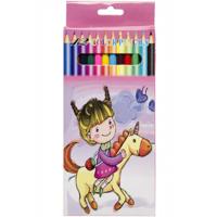 Lg-imports Kleurpotloden Meisje 18 Cm 12 Stuks