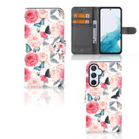 Samsung Galaxy A54 5G Hoesje Butterfly Roses - thumbnail