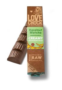 Lovechock M&apos;lk hazelnoot matcha bio (40 gr)