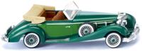 WIKING miniatuurauto Mercedes Benz 540 K Cabrio 1:87 groen