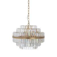 Richmond Hanglamp Desire Crystal, 49cm - Brushed Gold