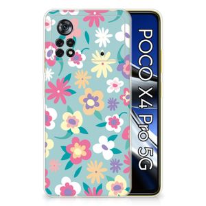 Xiaomi Poco X4 Pro 5G TPU Case Flower Power