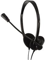 LogiLink Stereo Headset Earphones with Microphone Zwart