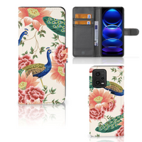 Telefoonhoesje met Pasjes voor Xiaomi Redmi Note 12 5G | Poco X5 Pink Peacock - thumbnail