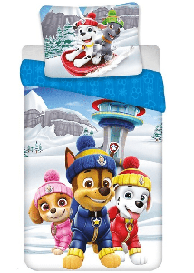 PAW Patrol Dekbedovertrek Winter 140 x 200 cm - 65 x 65 cm - pre order