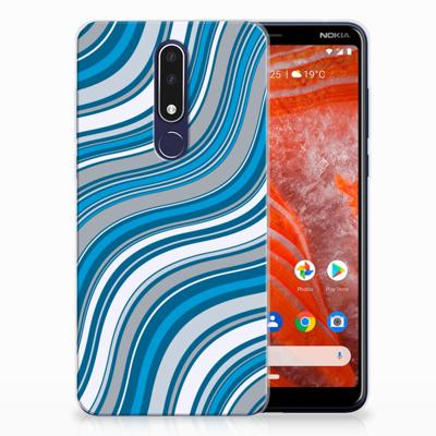 Nokia 3.1 Plus TPU bumper Waves Blue Nokia 3.1 Plus TPU bumper Waves Blue