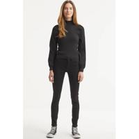 ONLY top ONLSALLY met volant zwart