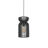 Nowodvorski Houten hanglamp Kymi Ø 16cm - zwart 10574 - thumbnail