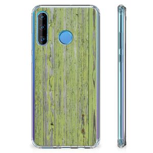 Huawei P30 Lite Stevig Telefoonhoesje Green Wood