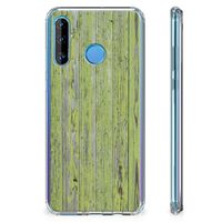 Huawei P30 Lite Stevig Telefoonhoesje Green Wood