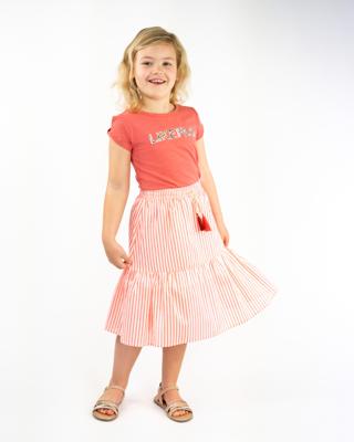 Like Flo Meisjes rok woven - Neon gestreept