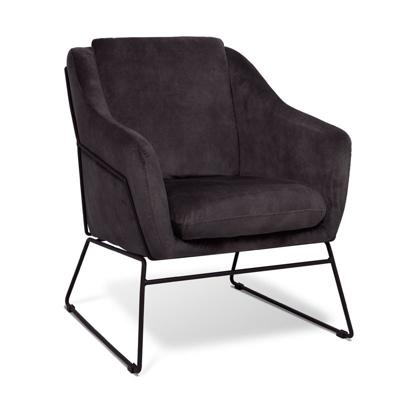 Fauteuil Maribel | Velvet | Donkergrijs