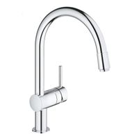 GROHE Minta Keukenkraan - hoog - draaibare/uittrekbare ronde uitloop - chroom 32918000