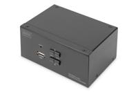 Digitus DS-12862 KVM-switch 2 poorten DisplayPort Toetsenbord, USB 1920 x 1080 Pixel, 1920 x 1200 Pixel, 1920 x 1280 Pixel, 1920 x 1440 Pixel, 2560 x 1080 - thumbnail