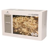 Clusterverlichting warm wit buiten 1152 lampjes met timer kerstverlichting   - - thumbnail