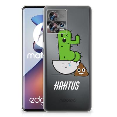 Motorola Edge 30 Fusion Telefoonhoesje met Naam Cactus Poo Motorola Edge 30 Fusion Telefoonhoesje met Naam Cactus Poo