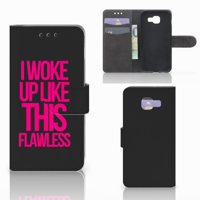 Samsung Galaxy A3 2016 Hoesje met naam Woke Up - Origineel Cadeau Zelf Maken