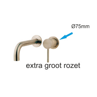 Wiesbaden rozet 75 mm voor kraangedeelte 29.4121, geborsteld staal