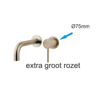 Sub rozet 75 mm voor kraangedeelte 29.4152, geborsteld staal