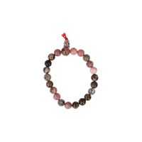 Edelsteen Armband Rhodoniet Powerbead met Knoop