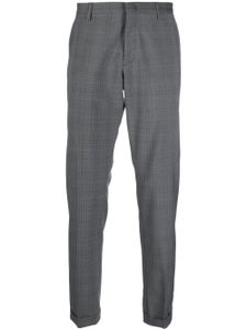 Paul Smith pantalon droit à carreaux - Gris