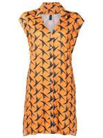 Lygia & Nanny robe-chemise Jamile à imprimé graphique - Orange