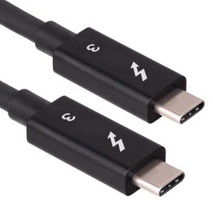 Akyga USB-kabel Thunderbolt stekker, Thunderbolt stekker 0.50 m Zwart AK-USB-33