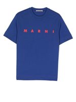 Marni Kids t-shirt à logo imprimé - Bleu - thumbnail