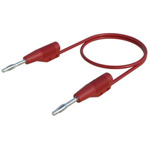 SKS Hirschmann MVL F 2/100 Meetsnoer [Banaanstekker 2 mm - Banaanstekker 2 mm] 1.00 m Rood 1 stuk(s)