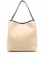 Stella McCartney grand sac à main en peau lainée artificielle - Blanc - thumbnail