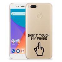 Xiaomi Mi A1 Silicone-hoesje Finger Don't Touch My Phone
