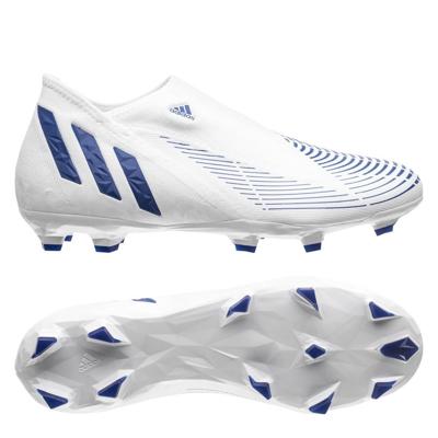 adidas Predator Edge .3 Laceless FG Diamond Edge - Wit/Donkerblauw