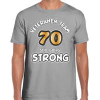 Bellatio Decorations Verkleed shirt voor heren - veteranen - grijs - verjaardag - 70 jaar 2XL  -