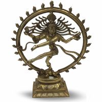 Shiva Nataraj Messing - 46 cm - thumbnail