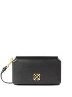 Off-White Jitney leather crossbody bag - Noir - thumbnail