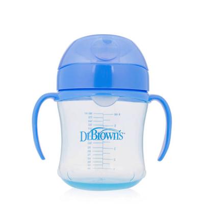 Dr. Brown's drinkbeker zachte tuit 180 ml blauw Dr. Brown's drinkbeker zachte tuit 180 ml blauw
